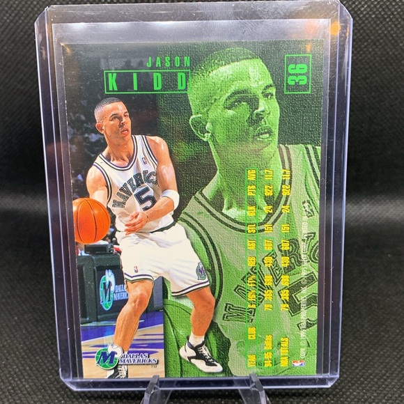 Jason Kidd 1995 Fleer NBA Dallas Mavericks Head Coach Perfect Condition - Picture 4 of 4
